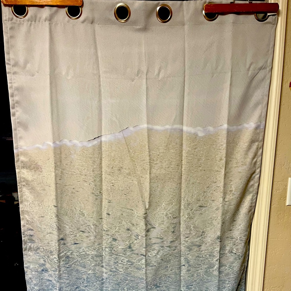 Beautiful and serene beach themed curtains